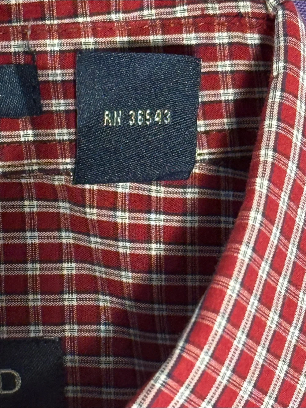 IZOD Men’s XL Button Down Shirt Red White Gingham Plaid Long Sleeve Cotton Blend